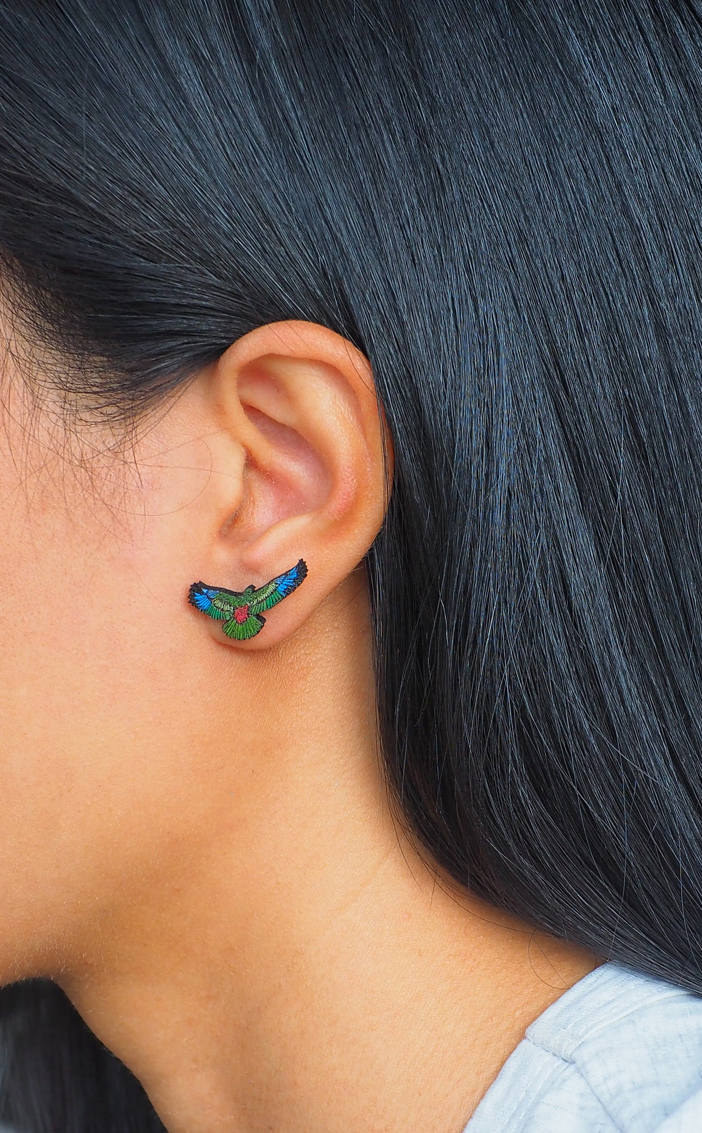 Kea Wooden Rimu Stud Earrings