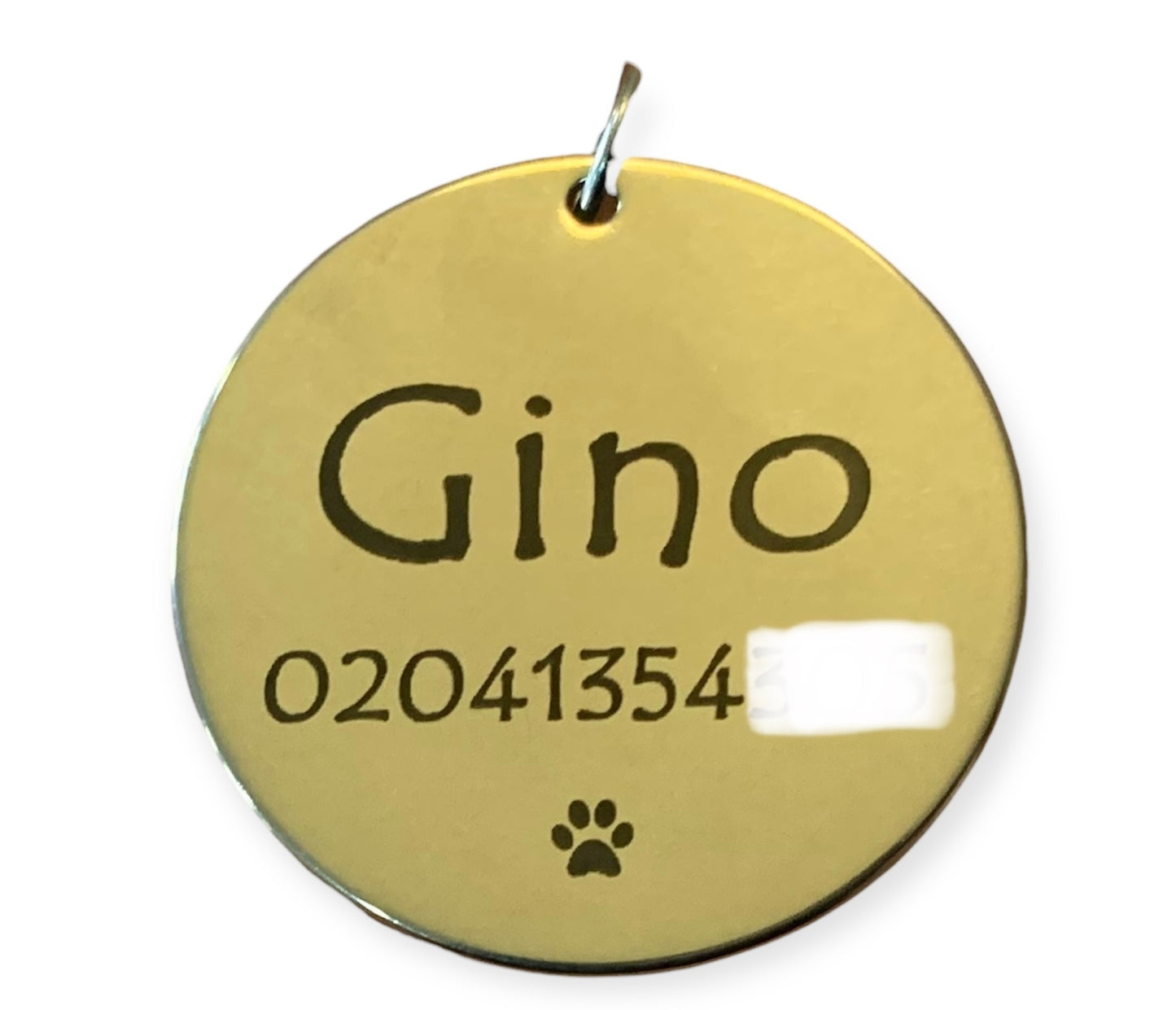 Stainless Steel Round Pet Tag