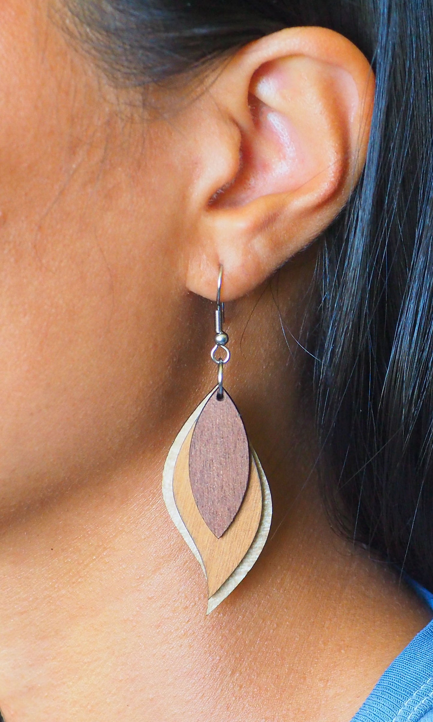 Crafted Wooden Earrings