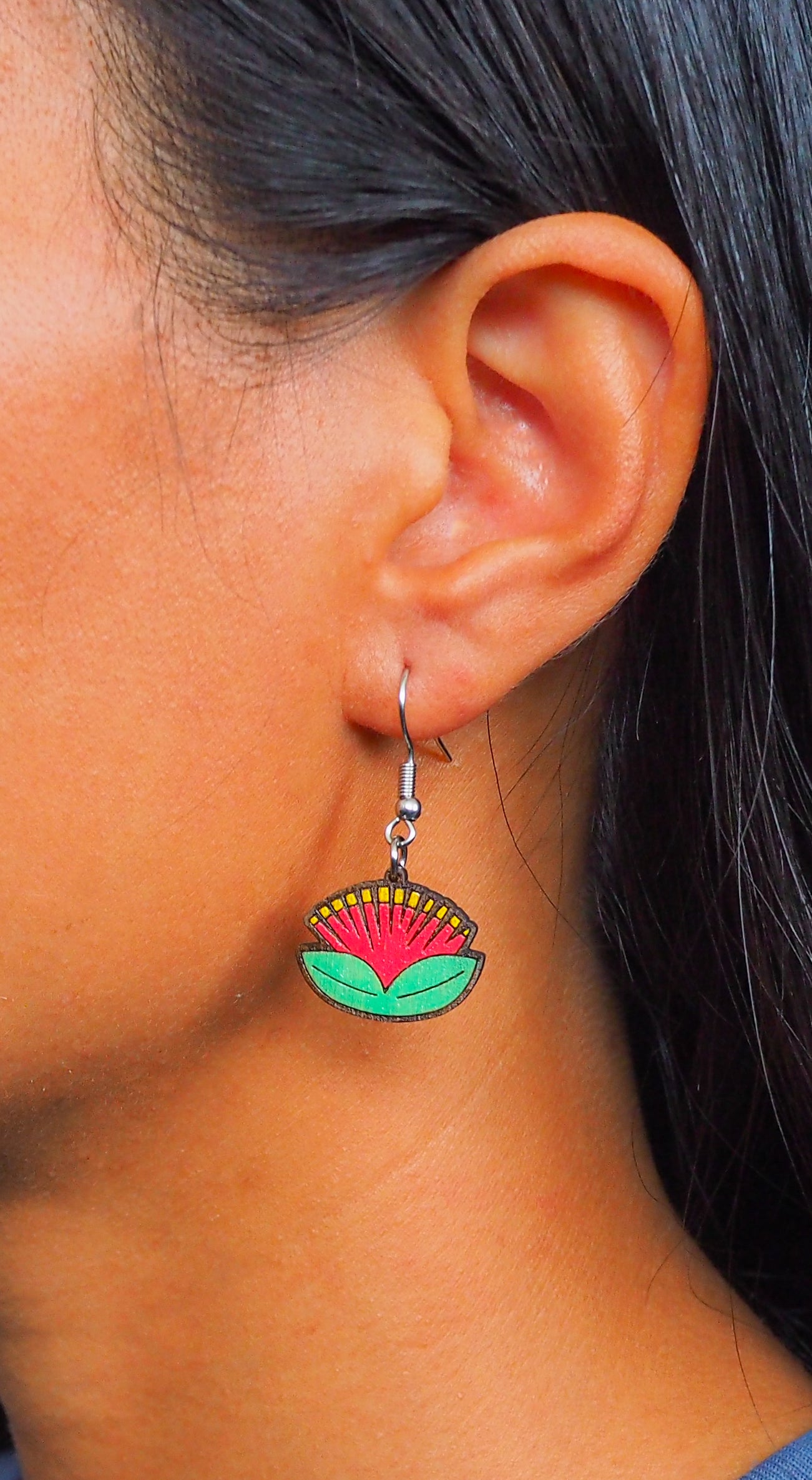 Southern Rata Wooden Rimu Earrings