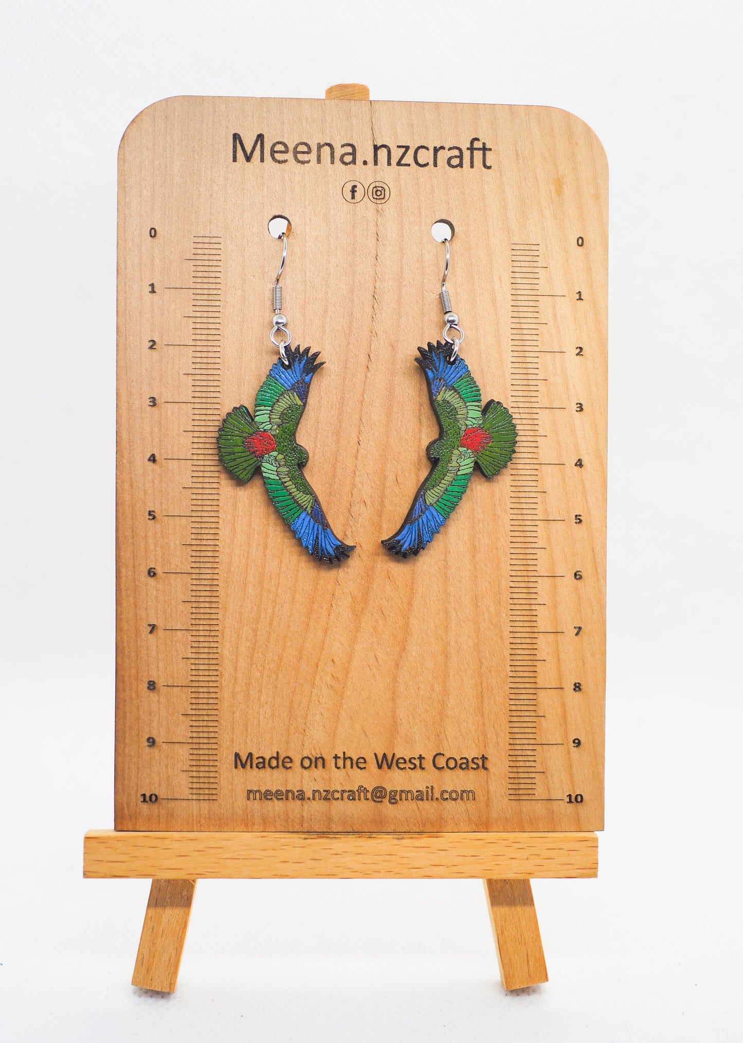 Kea Wooden Rimu Earrings