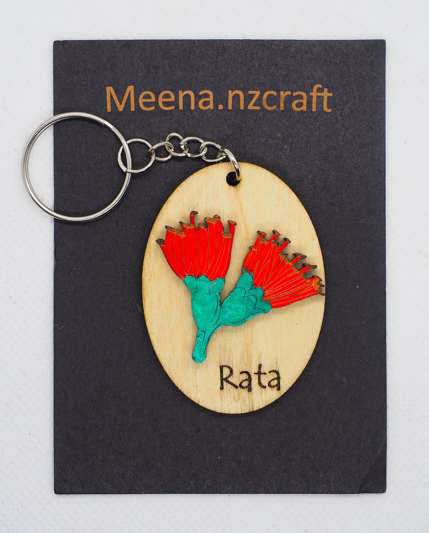 Rata Wooden Rimu Keychain