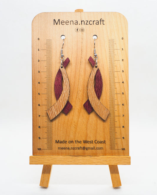 Crafted Wooden Earrings