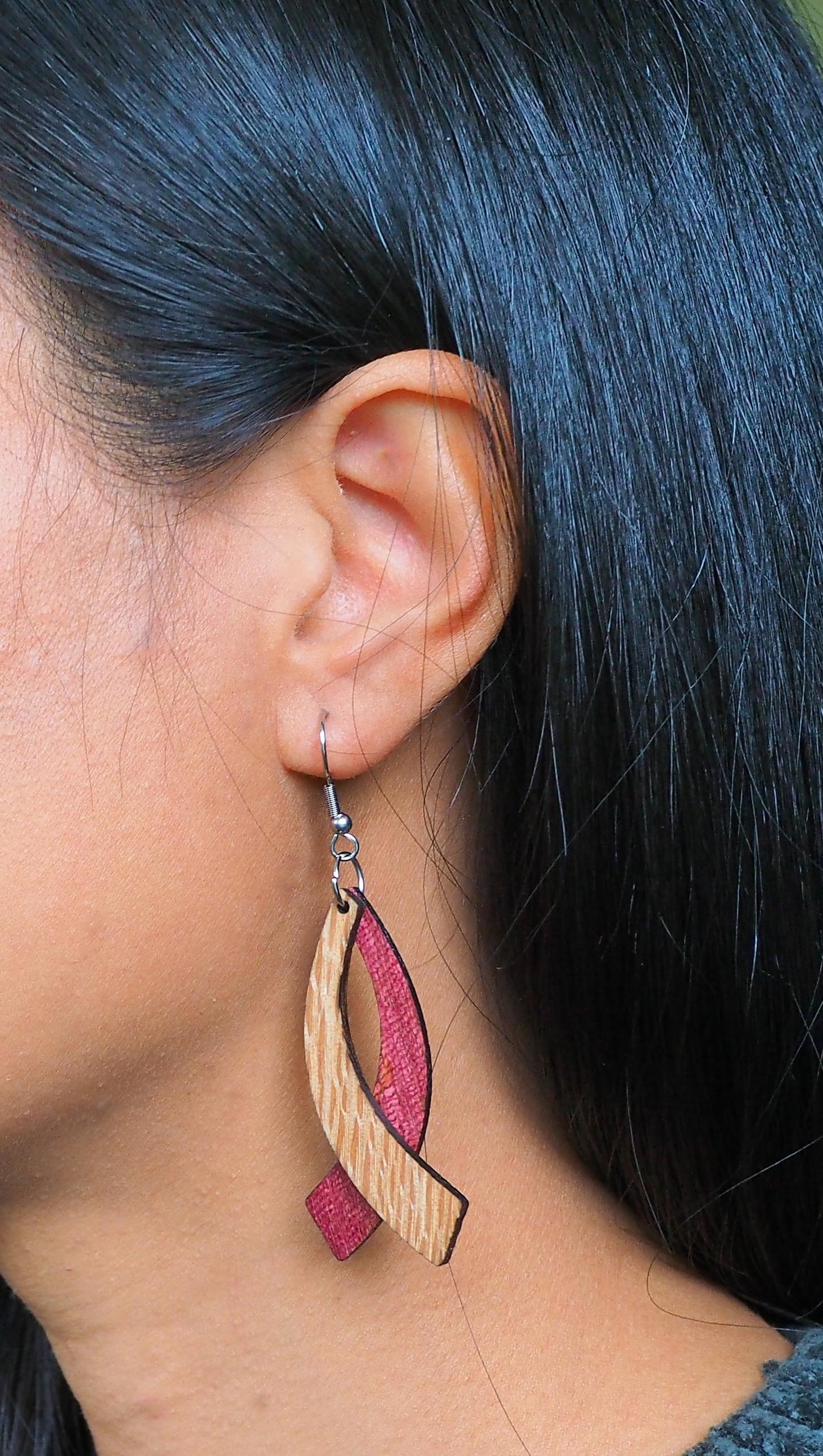 Crafted Wooden Earrings