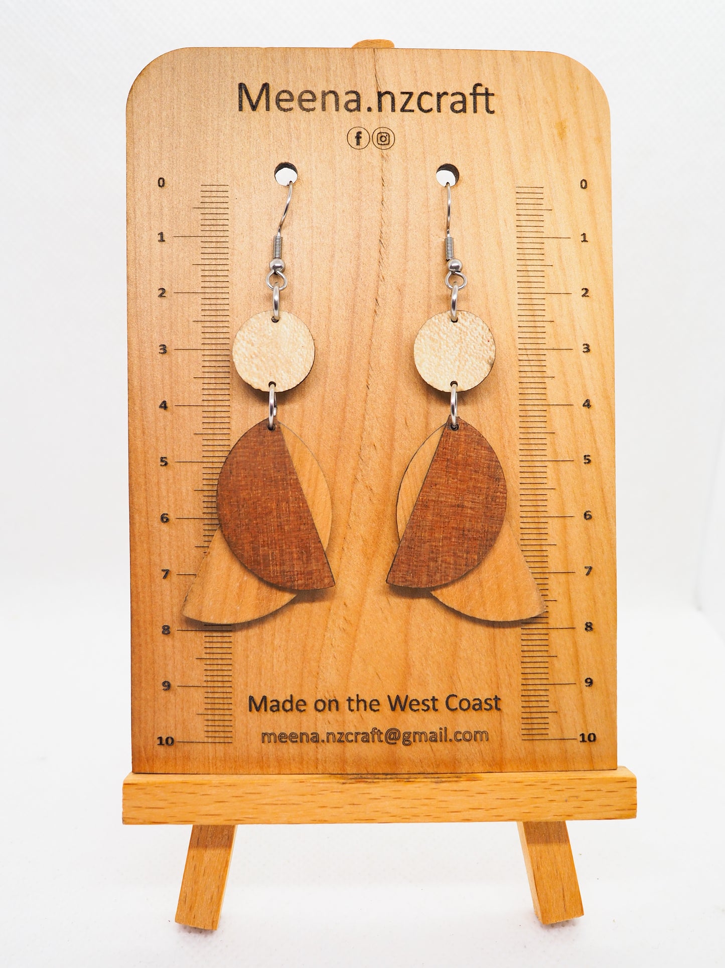 Crafted Wooden Earrings