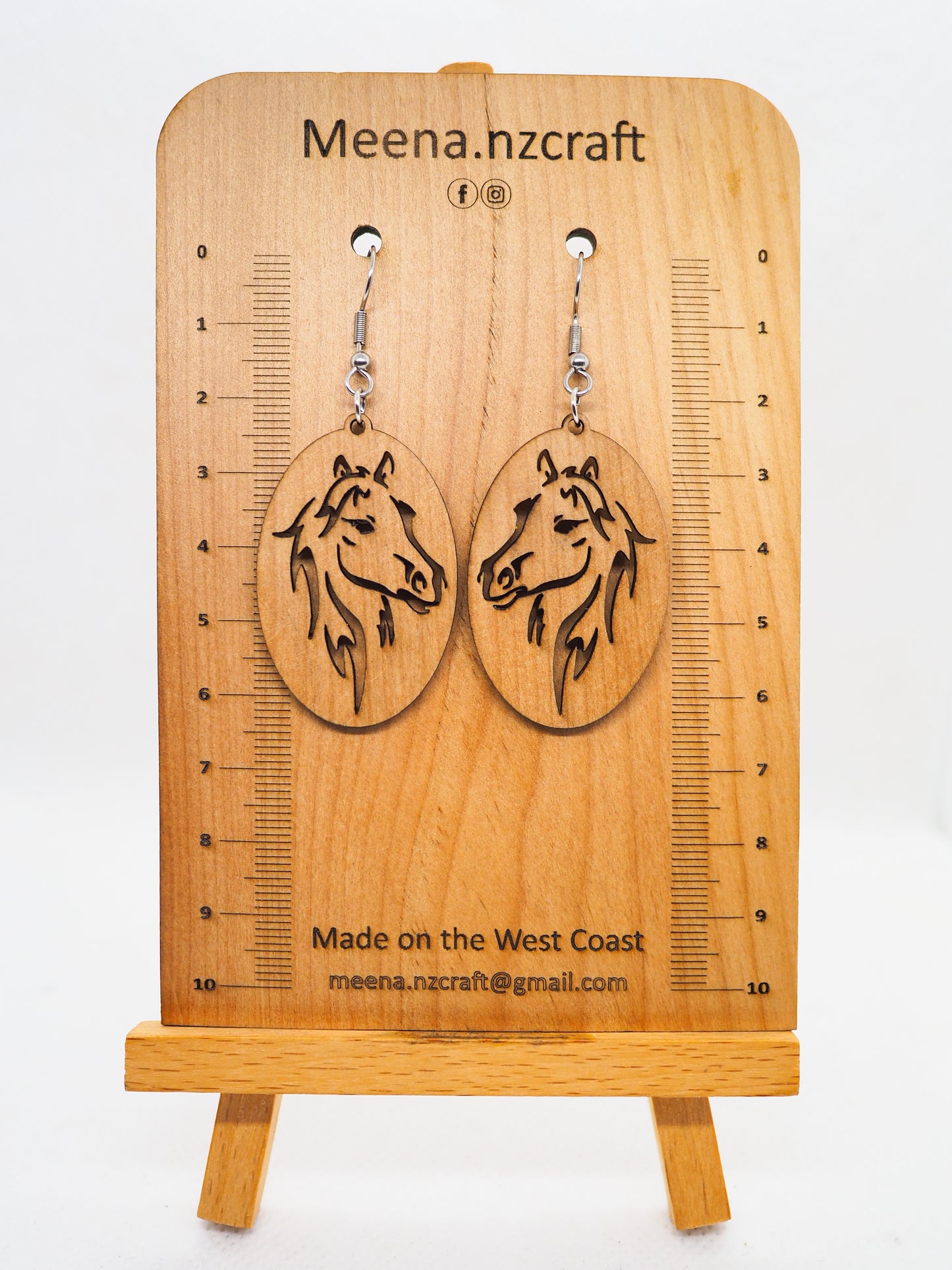 Crafted Wooden Earrings